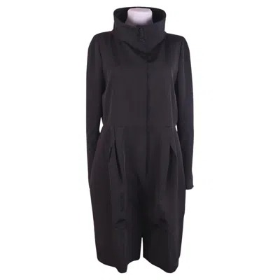 Pre-owned Valentino Vintage  Coat (italy, Size 44) In Black
