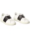 Valentino Vintage  Rockstud Open Leather Sneaker