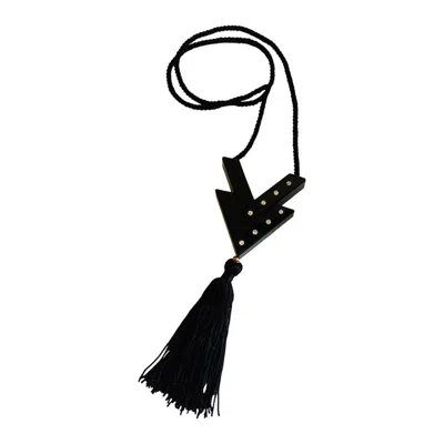 Pre-owned Valentino Garavani Vintage Valentino Tassel Necklace In Multi