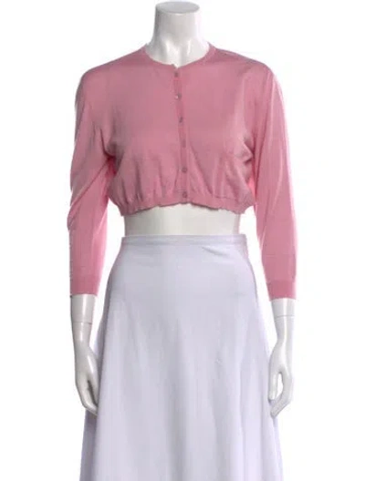 Pre-owned Valentino Vintage Virgin Wool Sweater In Pink