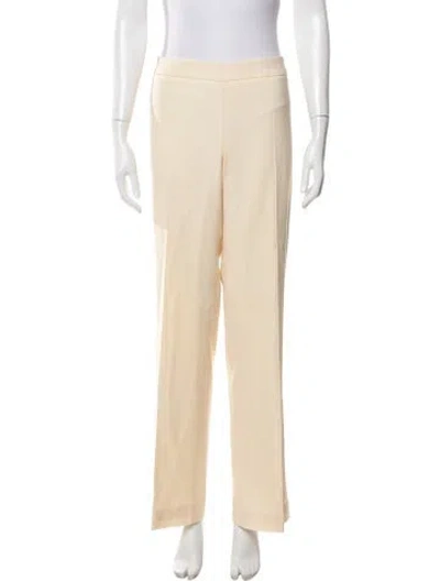 Pre-owned Valentino Vintage Wide Leg Pants In Neutral