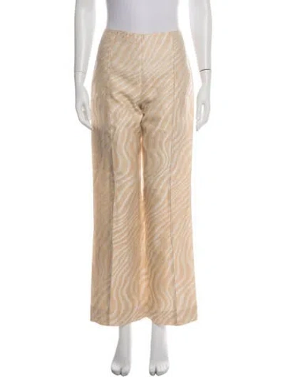 Pre-owned Valentino Vintage Wide Leg Pants In Neutral