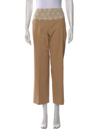 Pre-owned Valentino Vintage Wide Leg Pants In Neutral
