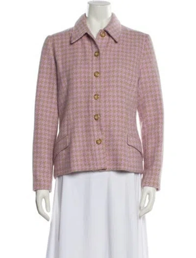 Pre-owned Valentino Vintage Wool Jacket In Multi