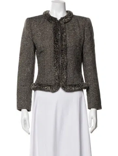 Pre-owned Valentino Vintage Wool Jacket In Multicolor