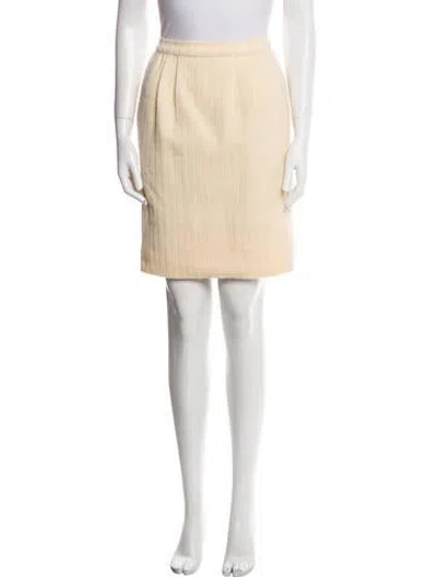 Pre-owned Valentino Vintage Wool Skirt Set In Neutral