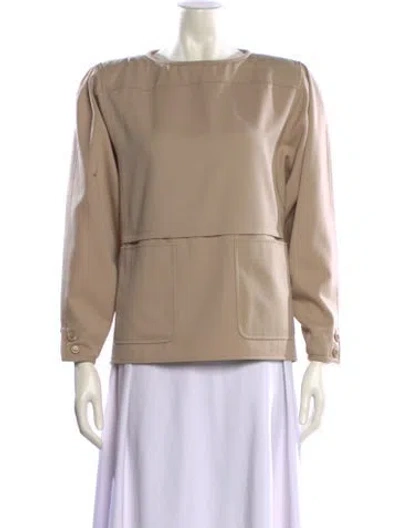 Pre-owned Valentino Vintage Wool Sweatshirt In Neutral