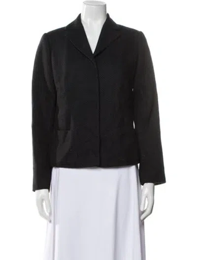 Pre-owned Valentino Virgin Wool Blazer In Black