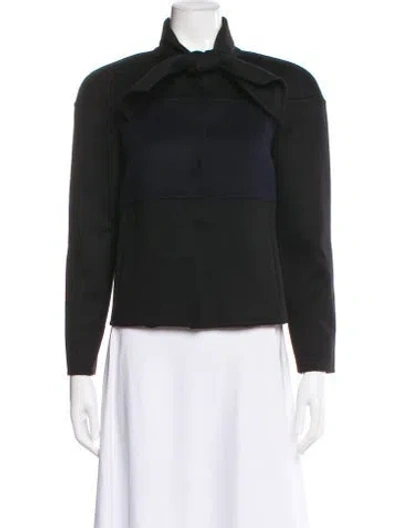 Pre-owned Valentino Virgin Wool Blazer In Black