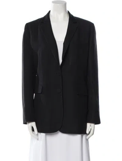Pre-owned Valentino Virgin Wool Blazer In Black