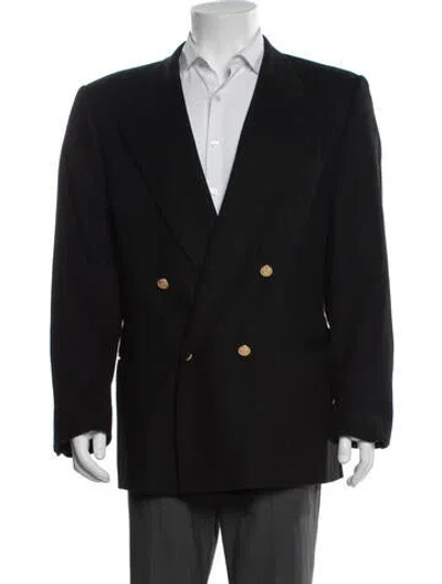 Pre-owned Valentino Virgin Wool Blazer In Black