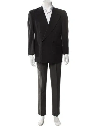 Pre-owned Valentino Virgin Wool Blazer In Black