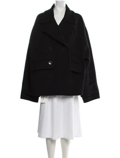Pre-owned Valentino Virgin Wool Blazer In Black