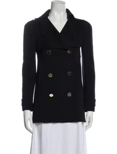 Pre-owned Valentino Virgin Wool Blazer In Blue