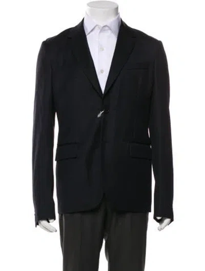 Pre-owned Valentino Virgin Wool Blazer In Gray