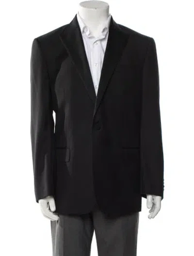 Pre-owned Valentino Virgin Wool Blazer In Gray