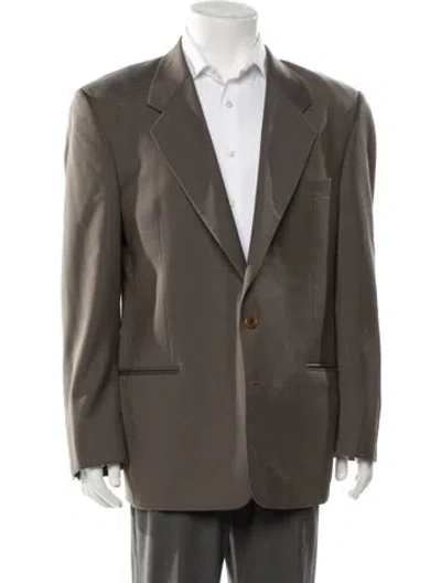 Pre-owned Valentino Virgin Wool Blazer In Gray
