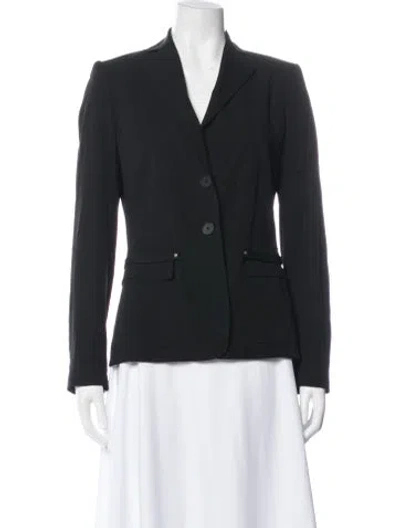 Pre-owned Valentino Virgin Wool Blazer In Gray