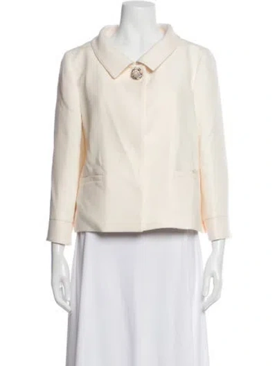 Pre-owned Valentino Virgin Wool Blazer In Neutral