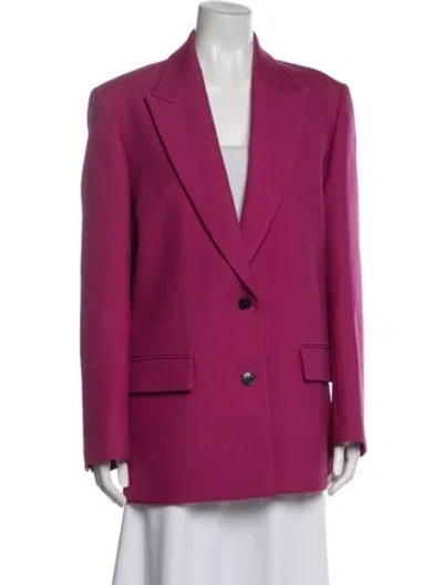 Pre-owned Valentino Virgin Wool Blazer In Pink