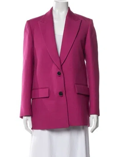 Pre-owned Valentino Virgin Wool Blazer In Pink