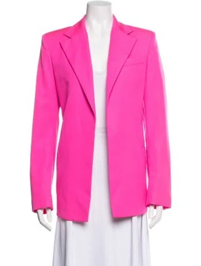 Pre-owned Valentino Virgin Wool Blazer In Pink