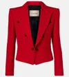 Valentino Virgin Wool Blazer In Red