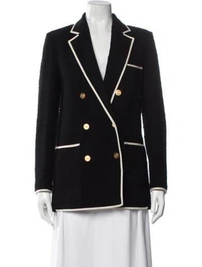 Pre-owned Valentino Virgin Wool Blazer W/ Tags In Black