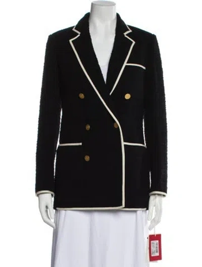 Pre-owned Valentino Virgin Wool Blazer W/ Tags In Black