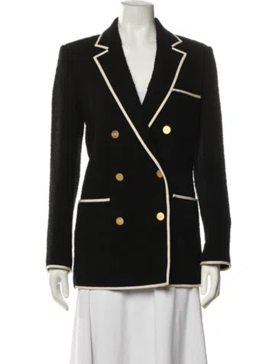 Pre-owned Valentino Virgin Wool Blazer W/ Tags In Black