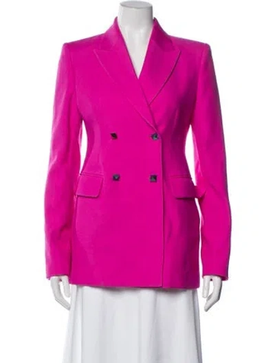 Pre-owned Valentino Virgin Wool Blazer W/ Tags In Pink