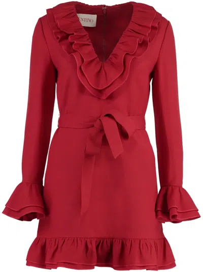 Valentino Mini Dress In Red