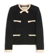 Valentino Wool Tweed Jacket In Black
