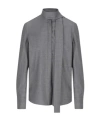 Valentino Virgin-wool Blouse In Gray