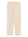 Valentino Virgin Wool Chino Trousers In Neutral