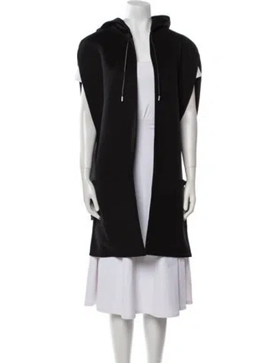 Pre-owned Valentino Virgin Wool Coat In Black
