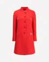 Valentino Womens Paris Embellished Regular-fit Wool And Cashmere Wool Coat In Red