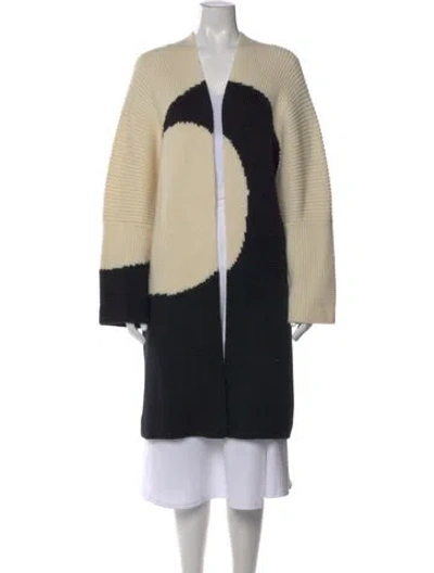Pre-owned Valentino Virgin Wool Colorblock Pattern Sweater In Multi
