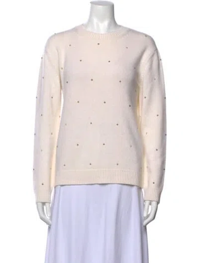Pre-owned Valentino Virgin Wool Crew Neck Sweater In Pink