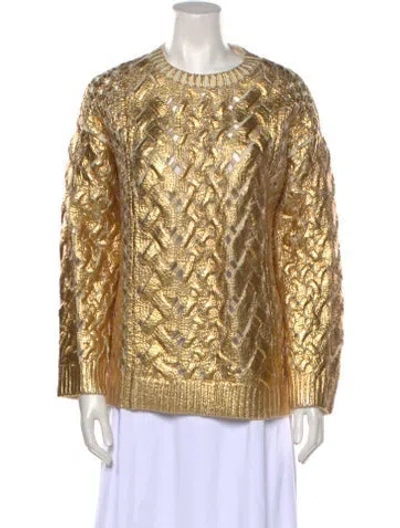 Pre-owned Valentino Virgin Wool Crew Neck Sweater W/ Tags