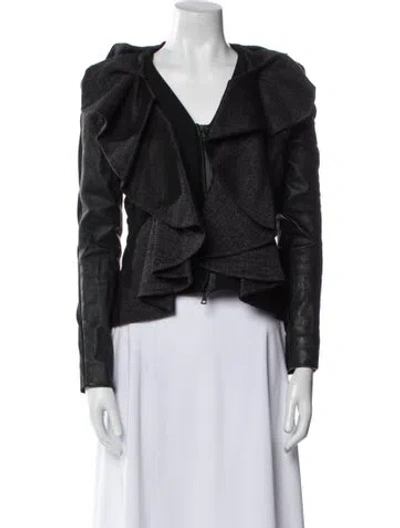 Pre-owned Valentino Virgin Wool Evening Jacket In Black