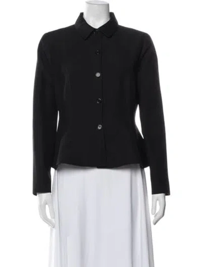 Pre-owned Valentino Virgin Wool Evening Jacket In Black