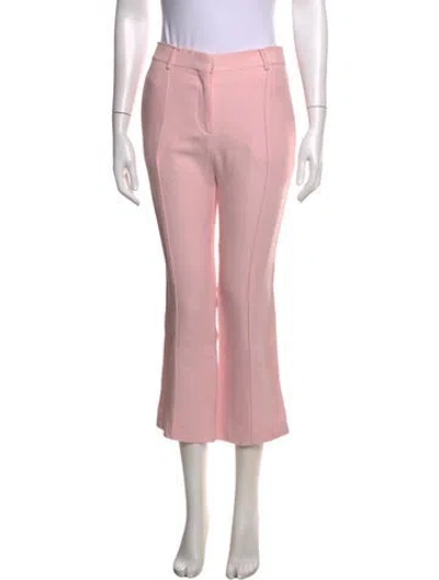 Pre-owned Valentino Virgin Wool Flared Pants In Pink