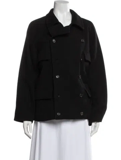 Pre-owned Valentino Virgin Wool Jacket In Black