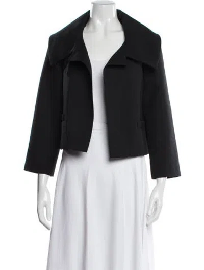 Pre-owned Valentino Virgin Wool Jacket In Black
