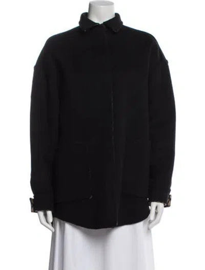 Pre-owned Valentino Virgin Wool Jacket In Blue
