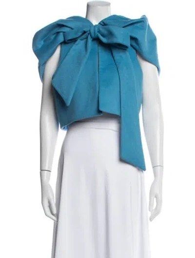Pre-owned Valentino Virgin Wool Jacket In Blue