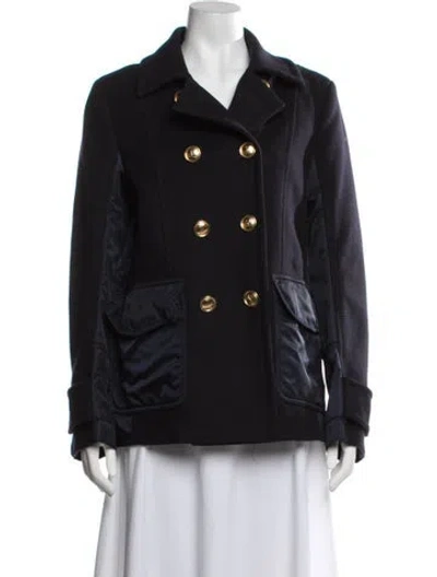 Pre-owned Valentino Virgin Wool Jacket In Blue
