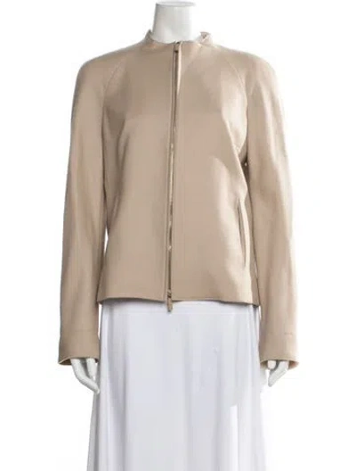 Pre-owned Valentino Virgin Wool Jacket In Neutral