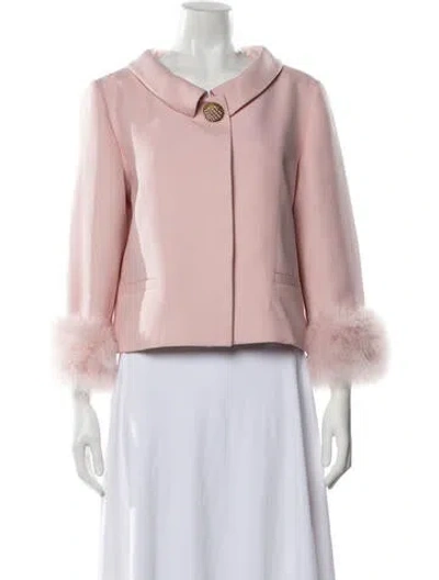 Pre-owned Valentino Virgin Wool Jacket In Pink